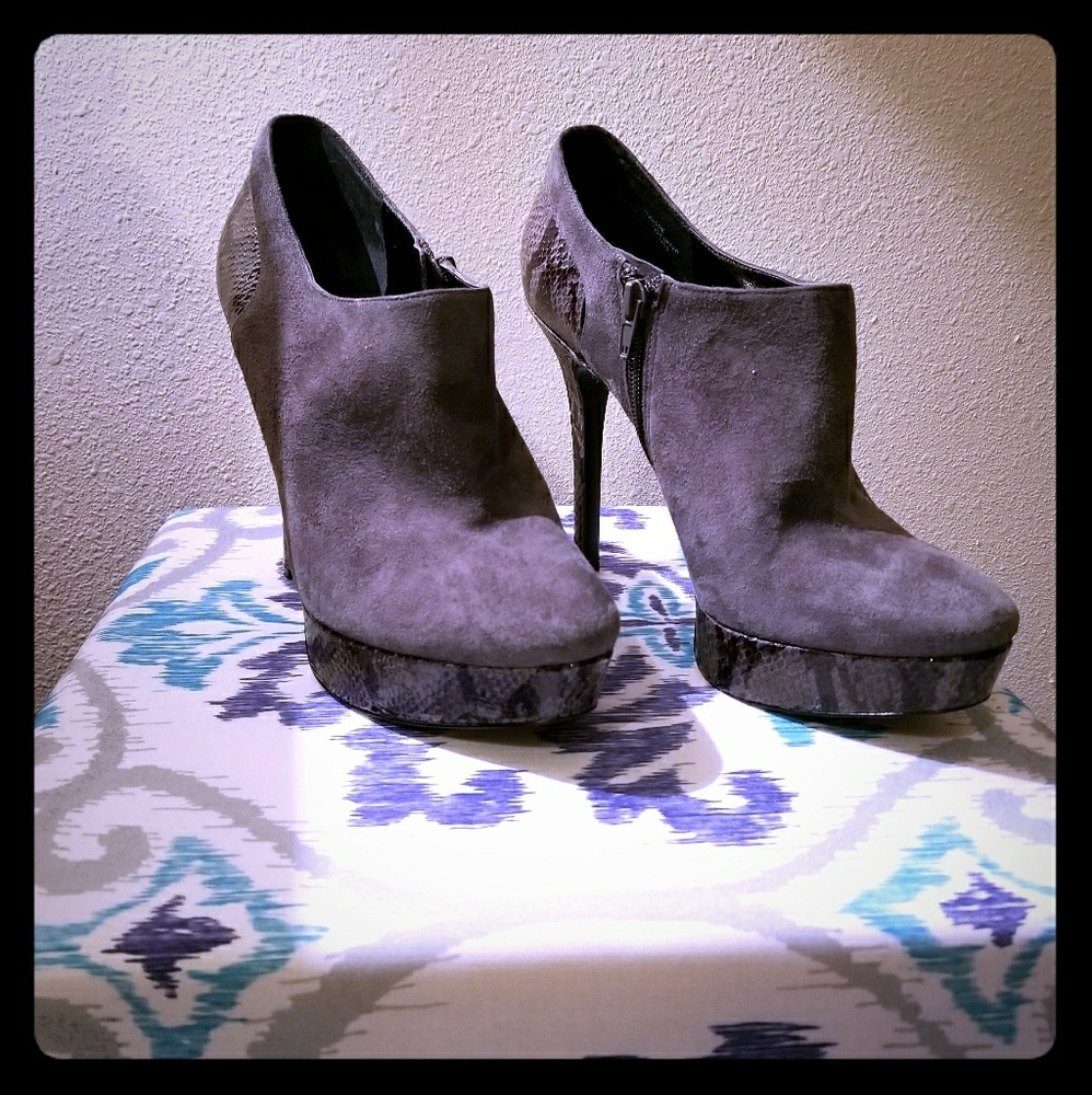 Calvin Klein leather booties